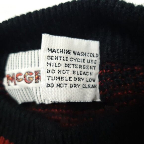 Vintage McGregor Sweater Mens Large Red Long Sleeve Pullover 48 in Chest - Picture 14 of 14